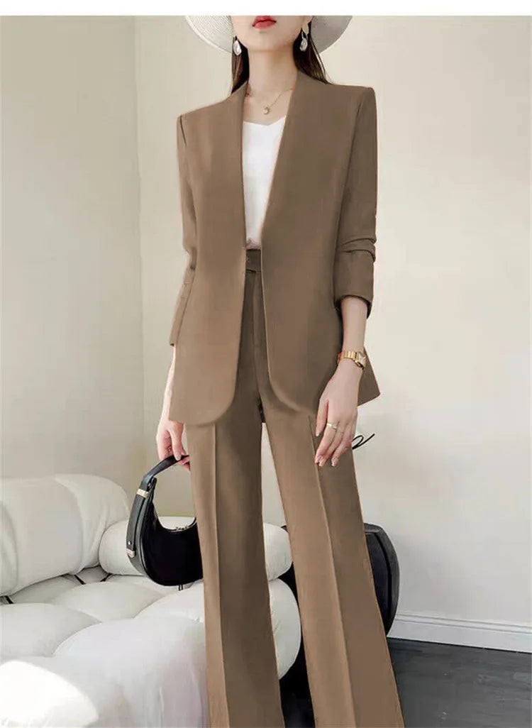 Neu im Trend: 2-teilige Damen-Outfits für Frühling und Herbst – Koreanische Hosen-Sets, elegante Pendler-Anzüge mit Mantel, 2-teilige Damen-Sets