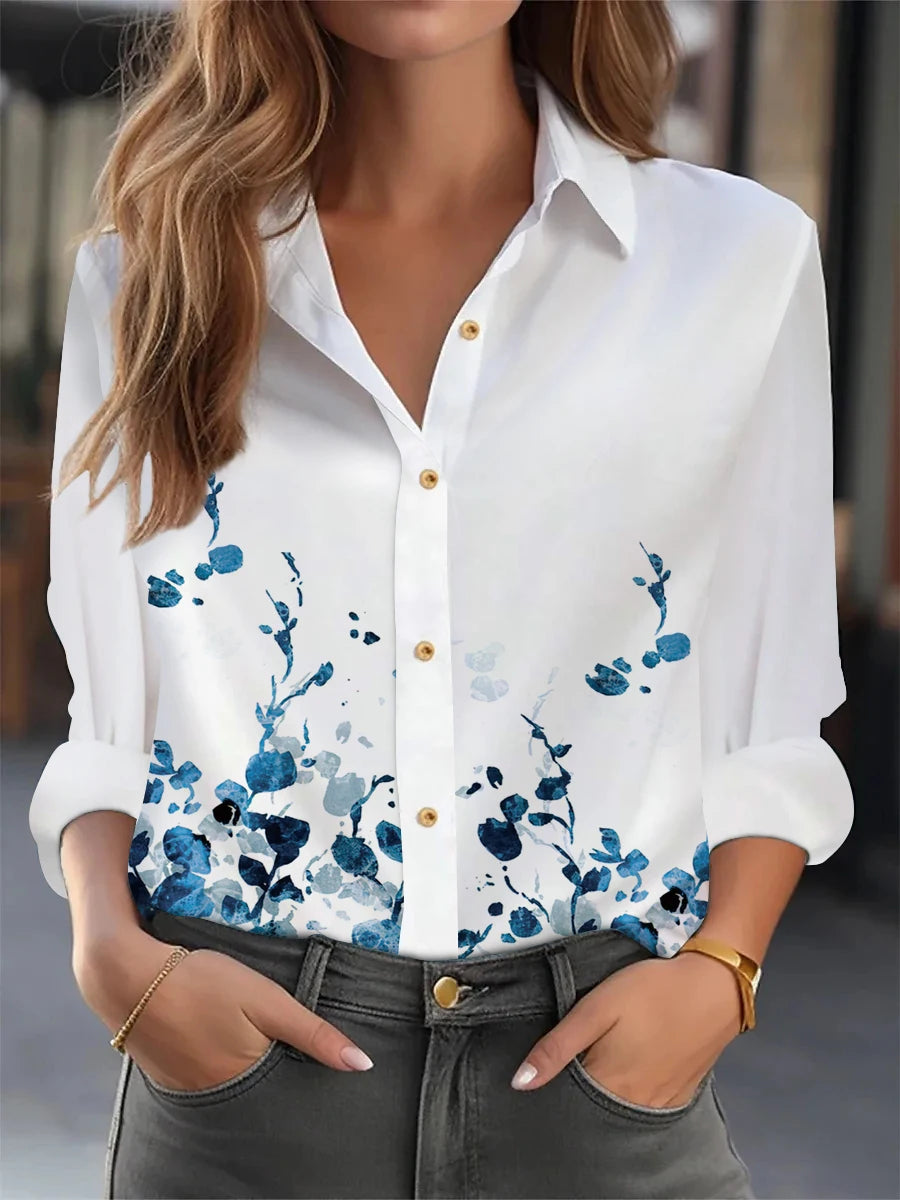 Mode elegante lose Bluse Frau Langarm lässig Frau Hemd Temperament Frau Shirt wochen ende Top