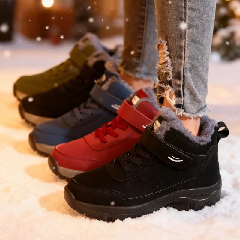 Modische Damen-Turnschuhe für Herbst und Winter, bequem gefüttert, rutschfest, weiche Sohle, ältere Schuhe, neue warme flache Sportschuhe
