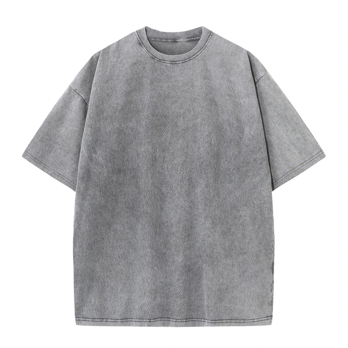 Mode Frauen Baumwolle Solide Gewaschen T-shirts Lose Oansatz T-shirts Straße Casual Komfortable Kurzarm Tops Weibliche Kleidung