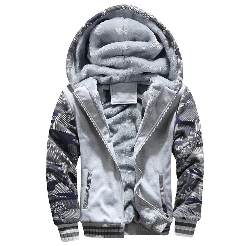 2021 neue Männer Hoodies Winter Dicke Warme Fleece Zipper Männer Hoodies Mantel Sportwear Männlichen Streetwear Hoodies Sweatshirts Männer 4XL 5XL