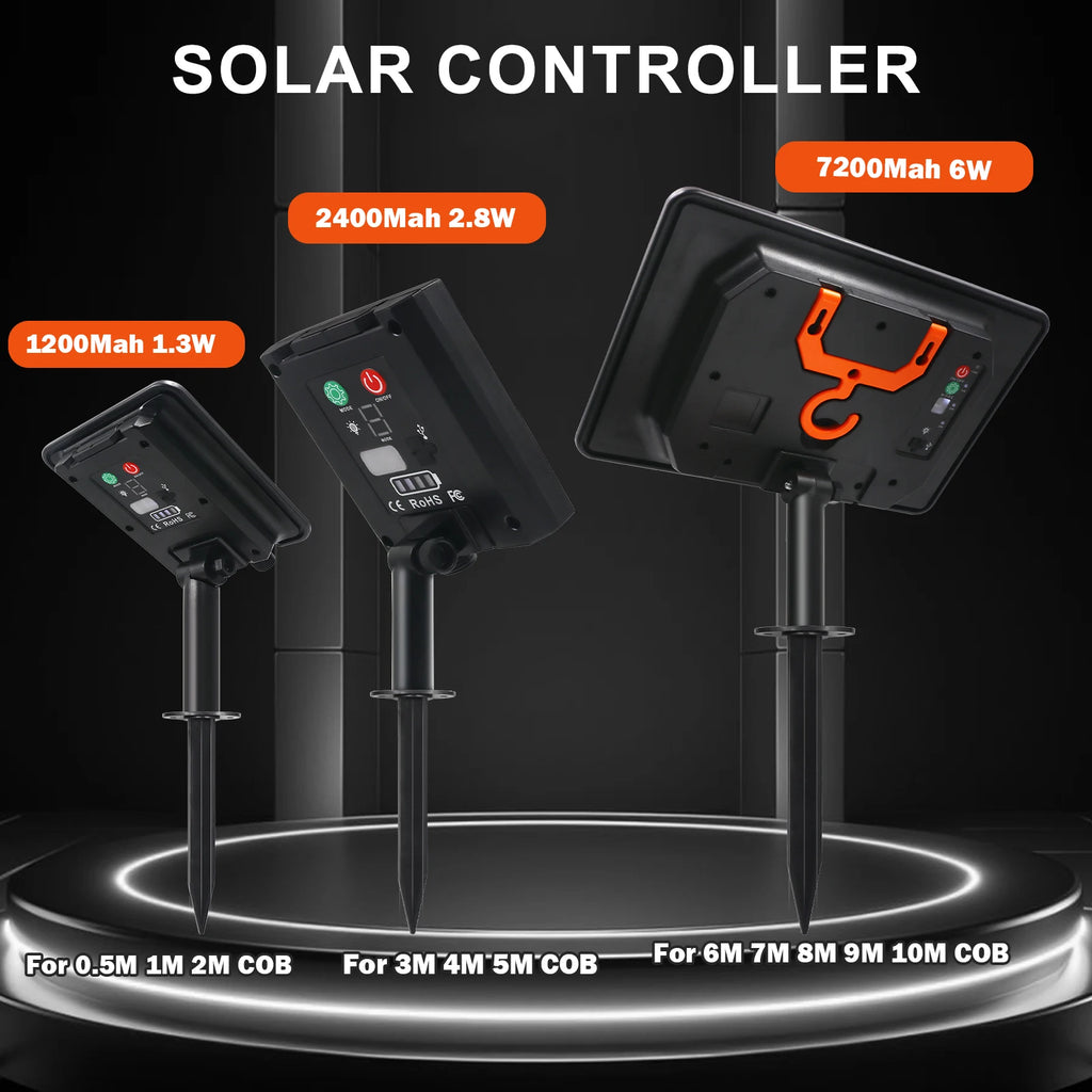 24V Solar COB LED Neonstreifen, doppelseitig leuchtend, 320 LEDs/m, wasserdicht, flexible Neonlampe, Innen- und Außenbereich, lineare Beleuchtung, 1M-10M