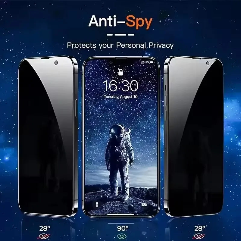 5 Stück Blickschutzfolie für iPhone 17 13 12 11 14 15 16 Pro Max Anti-Spy Schutzglas für iPhone XR X XS 16 15 14 Plus