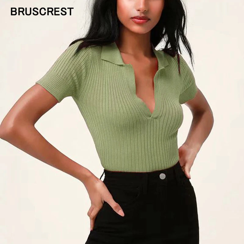 Sommer damen polo shirt frauen shorts kurzarm weiß solide cropped polo shirts mujer streetwear