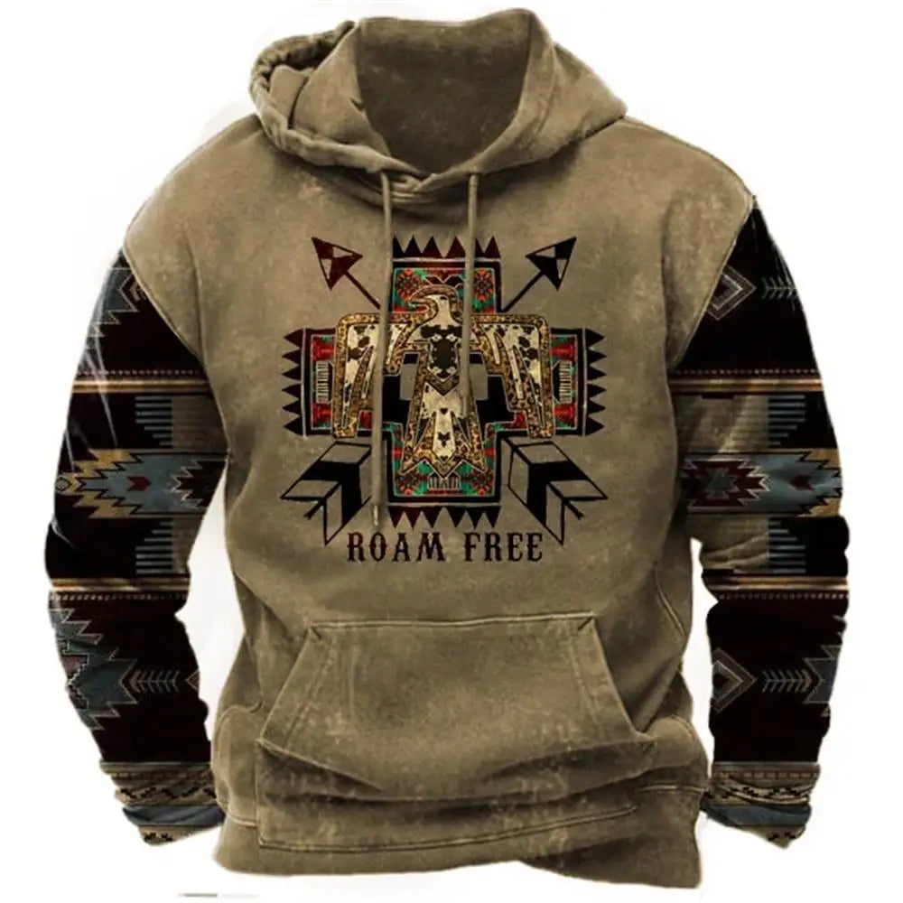 Neue Hoodies Sweatshirt männer Hoodie 3D Cowboy Gedruckt Pullover Übergroßen männer Tops Männlich Yellowstone Lose Vintage Kleidung Heißer