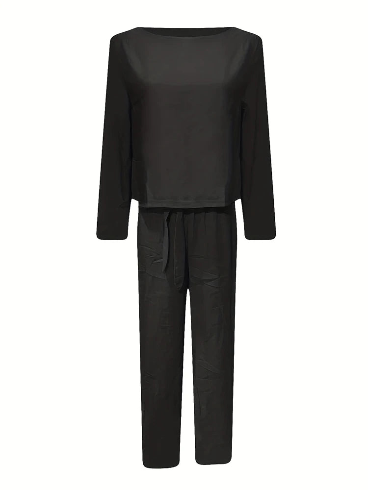 Plus Size 2025 Damen-Kurzarm-Plisseitanzug, unregelmäßig gemustertes Oberteil, weites Bein, Hose, 2-teiliges modisches Sweatshirt-Set