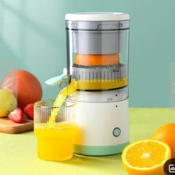 HOMEFISH Elektrischer Entsafter Saftbecher Zitrus-Orangenpresse USB-Aufladung Küchen-Obstentsafter Mixer Separator Pressmaschine