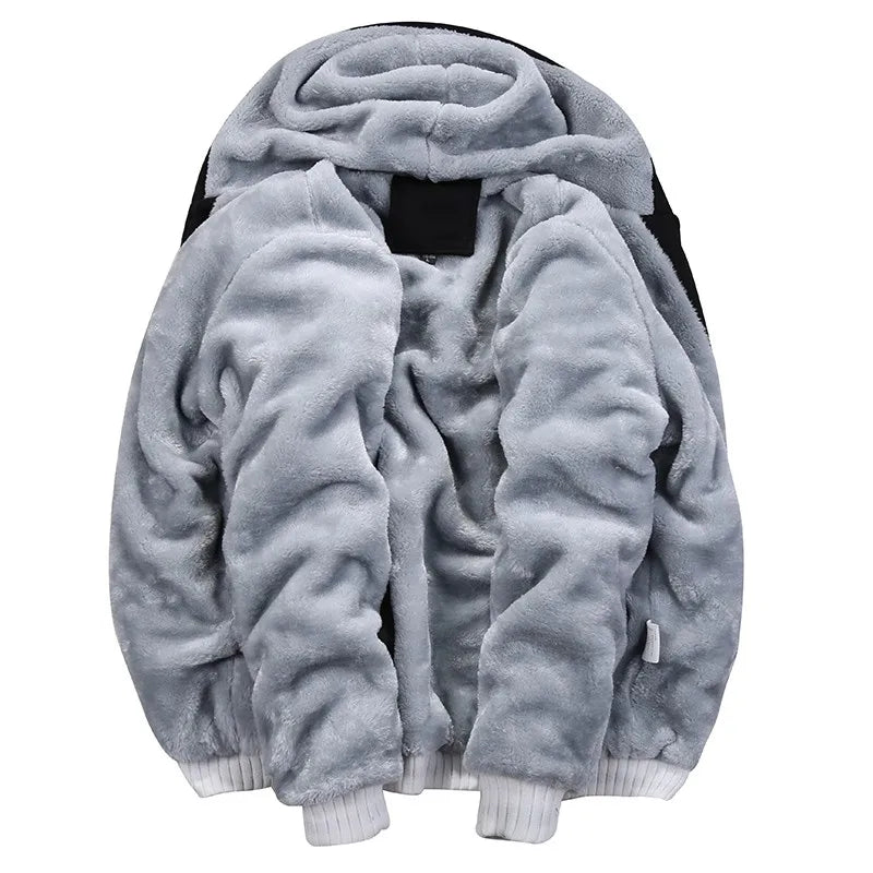 2021 neue Männer Hoodies Winter Dicke Warme Fleece Zipper Männer Hoodies Mantel Sportwear Männlichen Streetwear Hoodies Sweatshirts Männer 4XL 5XL