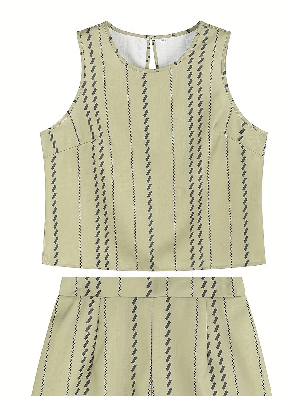 Khaki Damen Große Größe Gewebt Casual Set Bequeme Modische Plus Size Outfit Damen Kleidung Set Khaki