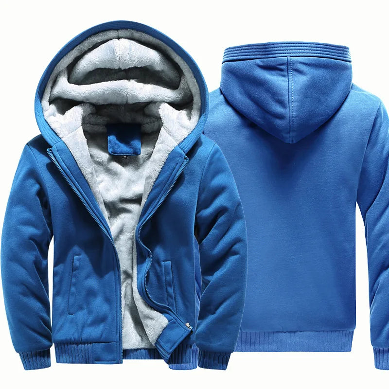 2021 neue Männer Hoodies Winter Dicke Warme Fleece Zipper Männer Hoodies Mantel Sportwear Männlichen Streetwear Hoodies Sweatshirts Männer 4XL 5XL