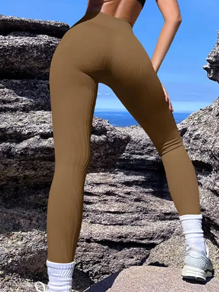 Neue Winter Frauen Yoga Faden Hohe Taille Gesäß Heben Sport Yoga Hosen