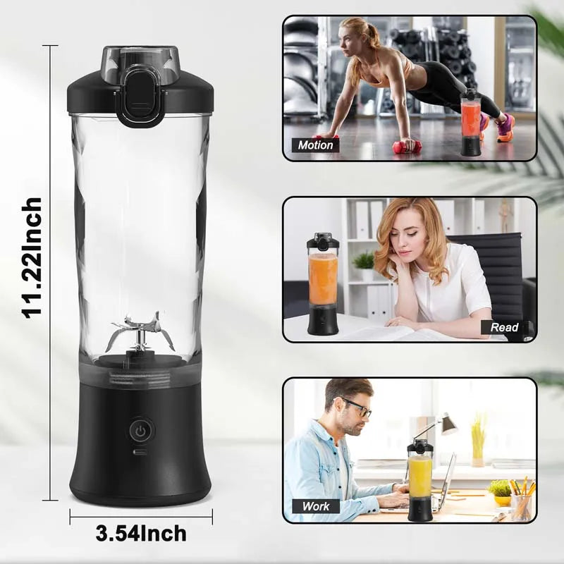 Heißer Verkauf: Direkt vom Hersteller – Elektrischer, USB-wiederaufladbarer, selbstreinigender, tragbarer Mini-Mixer/Entsafter für Zuhause und unterwegs