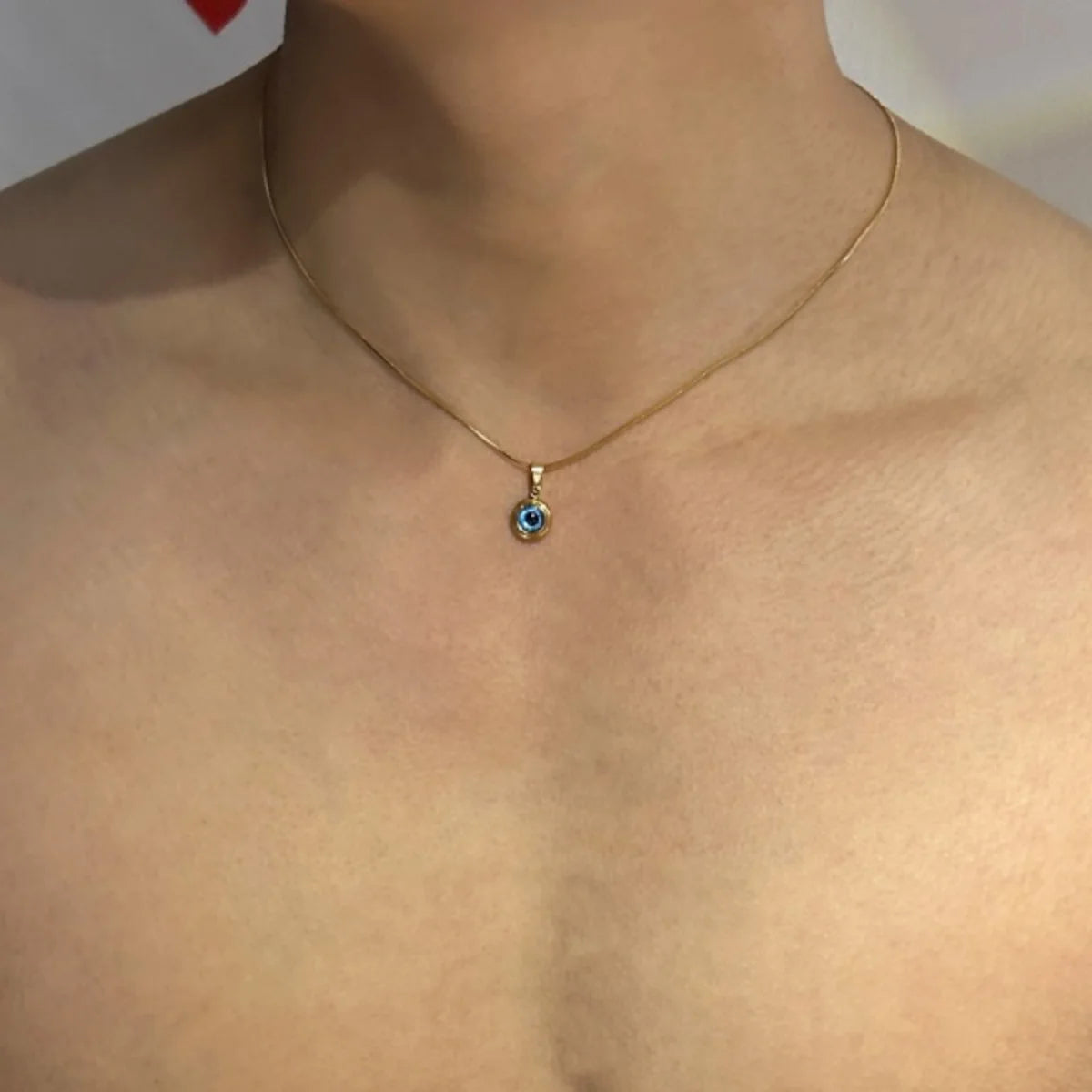 Glücksbringer Doppelschichtige Zirkon Böser Blick Halsketten für Damen und Herren Türkisches Auge Anhänger Halskette Party Schmuck Geschenk