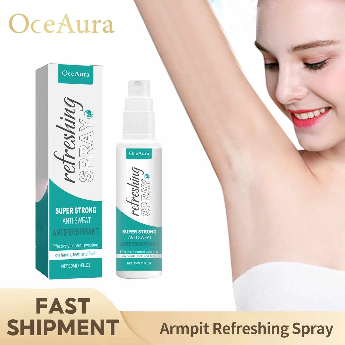 Achselgeruch-Entfernungsspray, Antitranspirant, reduziert Schweißgeruch, Achselhöhle, erfrischendes, anhaltendes Aroma, Körper-Deodorant-Spray für Frauen und Männer