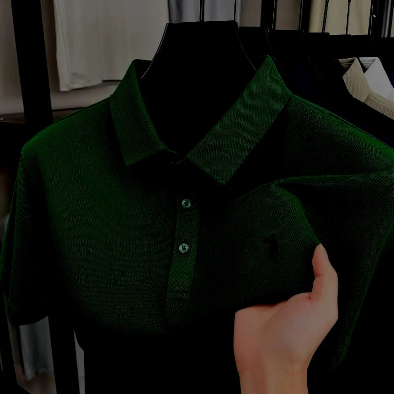 2026 Neues Luxus-Herren-Poloshirt mit Pony-Stickerei – Hochwertiges besticktes Kragen-Kurzarm-Freizeit-Sommer-T-Shirt