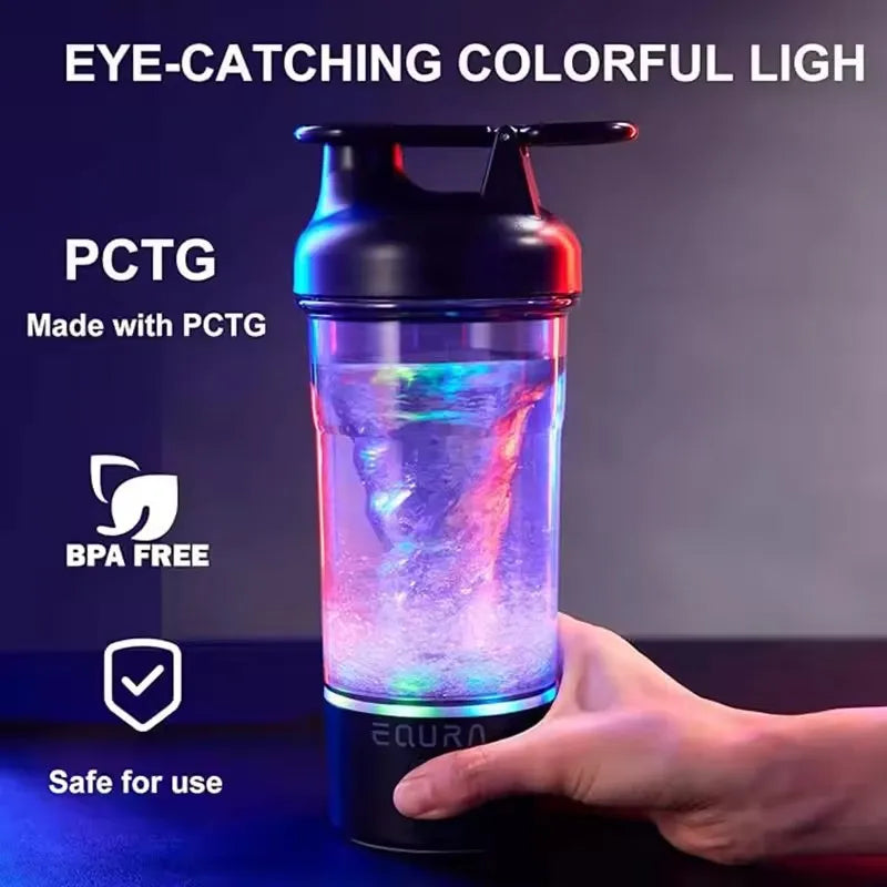 Elektrische Shaker-Flasche, 25 Unzen Mixerflaschen für Proteinmischungen, tragbare wiederaufladbare USB-C-Puls-Protein-Shake-Flasche, BPA-frei