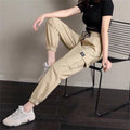 Coole Cargo Hosen Frauen Casual Harajuku Jogger Hohe Taille Lose Weibliche Hip Hop Hosen Koreanische Punk Hosen Lustige Capri Femme