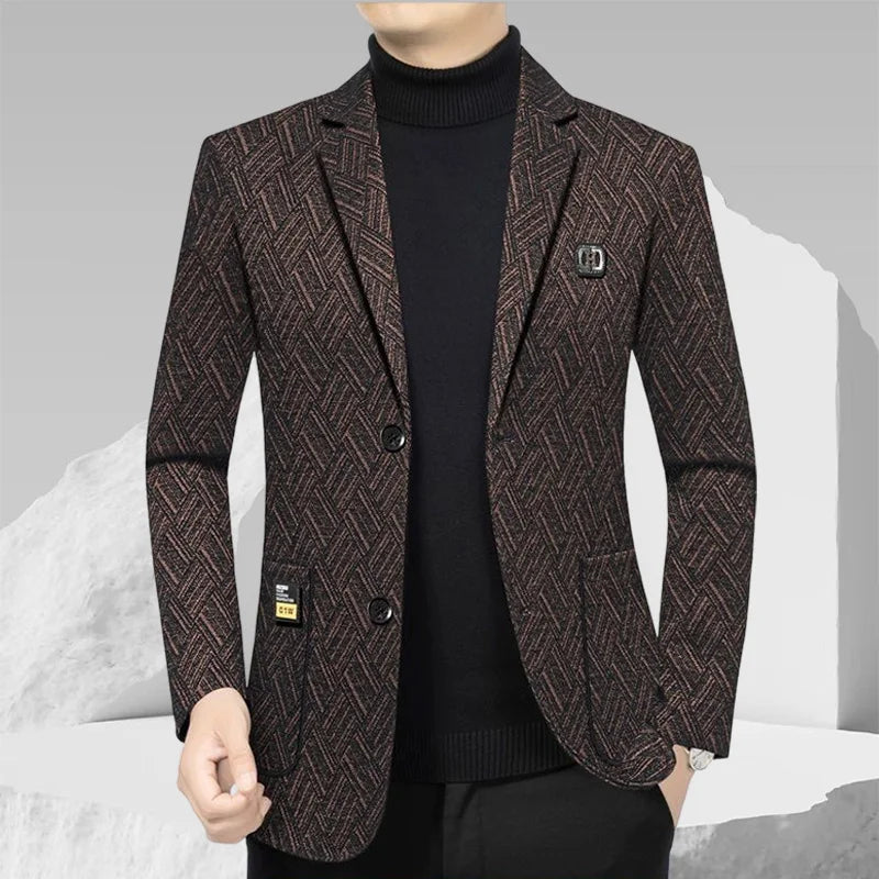 Hochwertige Herren-Großgrößen-Business-Casual-Anzüge, Einzelanzüge, Modische Slim-Fit-Anzugjacken, Übergrößen und Gepolsterte Anzüge