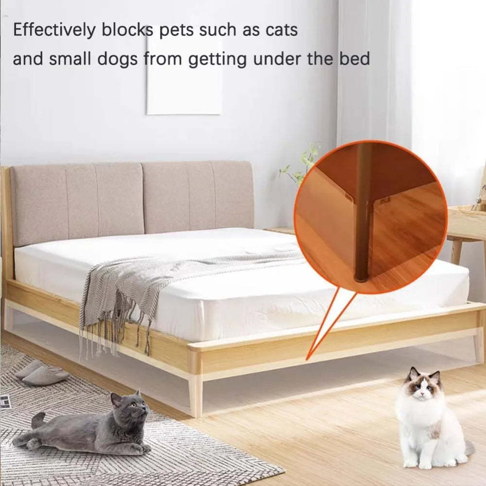 8er-Pack Haustiersichere Spaltabdeckung Verstellbare Barriere für Sofa und Bett mit Starkem Klebstoff Einfache Installation