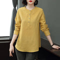 Frau Frühling Herbst Stil Blusen Hemden Dame lässig Langarm Stand Kragen Blusas Tops df4955