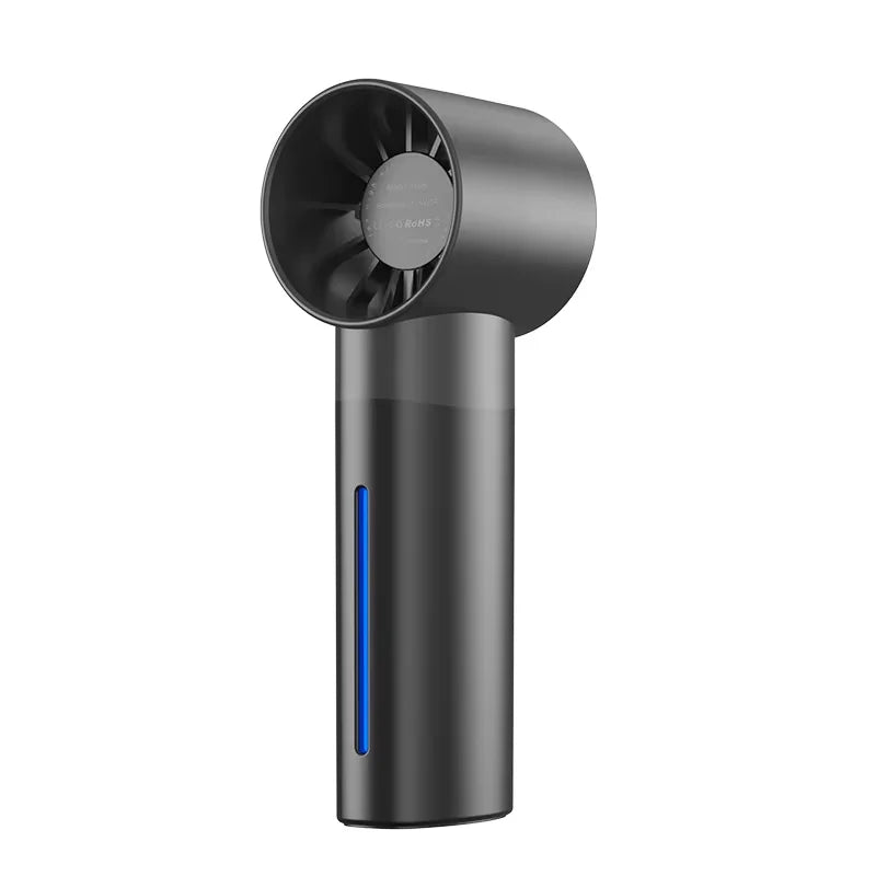 Tragbarer Sommer-Luftbefeuchter-Ventilator, Mini-Ventilator mit 5 Windgeschwindigkeiten, USB-wiederaufladbarer Hand-Sprühventilator, Wassersprüh-Nebelventilator, Mini-Ventilator für den Außenbereich