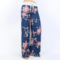 1XL-8XL Mode Frauen Casual Lose Stretch Druck Lange, Breite Bein Yoga Hosen Kordelzug Lounge Hosen Pyjama Hosen