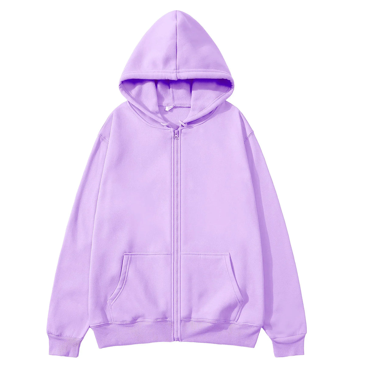 Einfarbige Damen-Kapuzenpullover mit Reißverschluss, Herbst, lässige Sportbekleidung, trendiger, bequemer, langärmeliger All-Match-Taschen-Kapuzenpullover