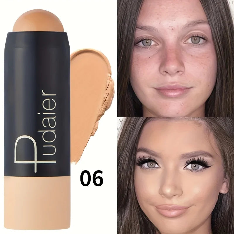 1 Stück wasserfester Foundation-Stick, Concealer-Stick, langlebiger Concealer, wasserdicht und schweißfest, natürlich aussehender Concealer