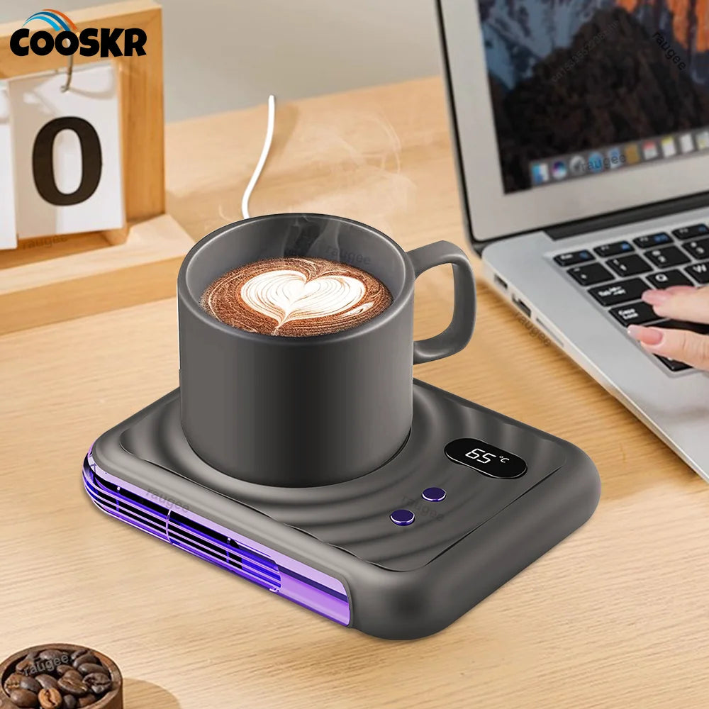 Tassenwärmer, Tassenheizung, Kaffeewärmer, Mini-elektrische Getränkeheizung, 3 Gänge, konstante Temperatur, Wasser, Milch, Tee, Heizkissen