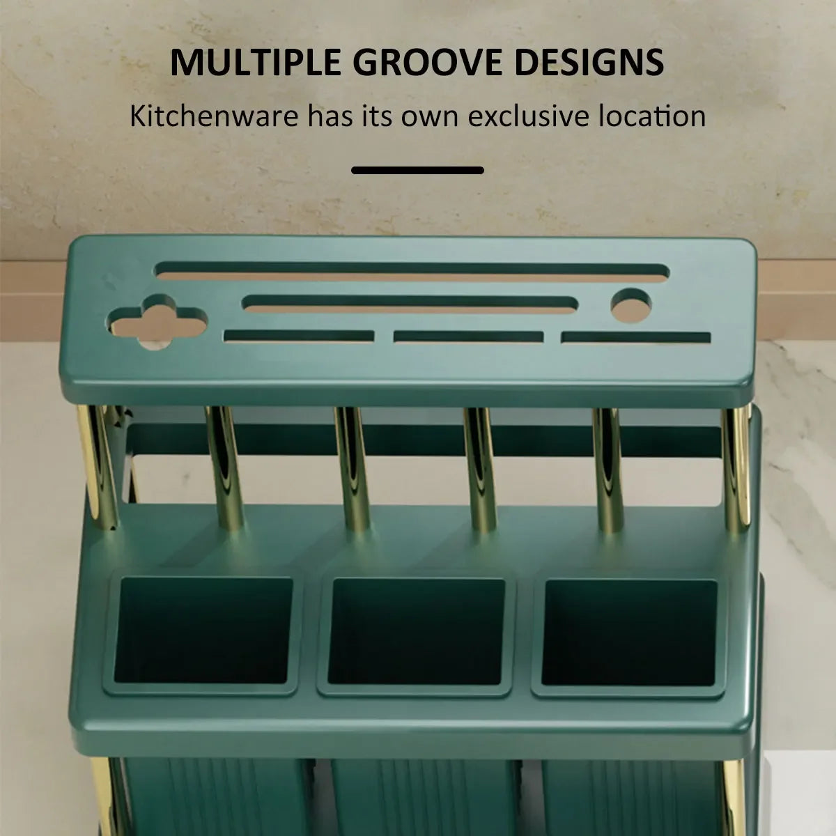 Küche Messer Halter Multifunktions Cutter und Besteck Abtropffläche Rack PP Platzsparende Küche Utensil Organizer Rack Neue