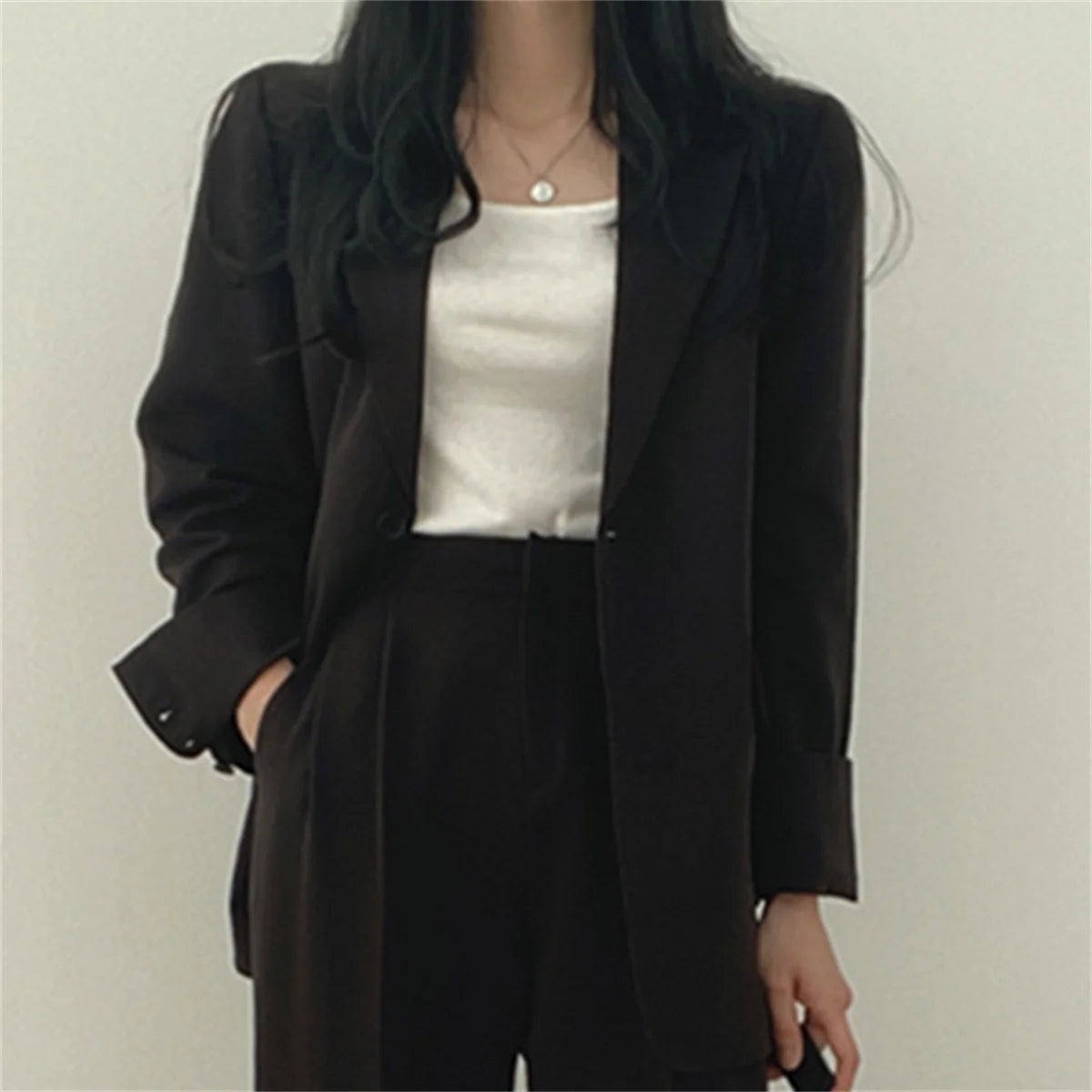 Elegante Büro Dame Business Anzug Set Blazer 2026 Frühjahr Neue frauen Kleidung Anzug Jacke Casual Hosen Set Breite Bein anzug Hosen