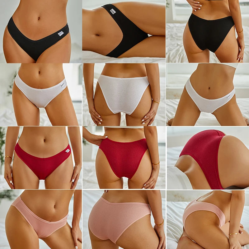Finetoo 3 teile/satz M-XXL Frauen sexy Baumwolle Höschen Unterwäsche weibliche Unterhosen Frau Slips Baumwolle Höschen Mädchen intimates Dessous