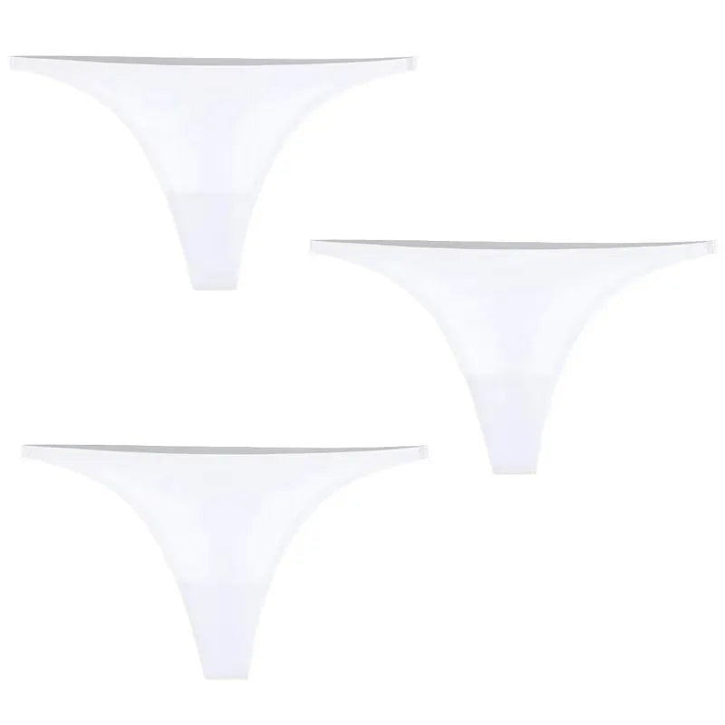 1/3/4 Stück Set Sexy Höschen Nahtlose Unterwäsche für Frauen Eisseide Strings Dünner Bund Tanga Höschen Damen