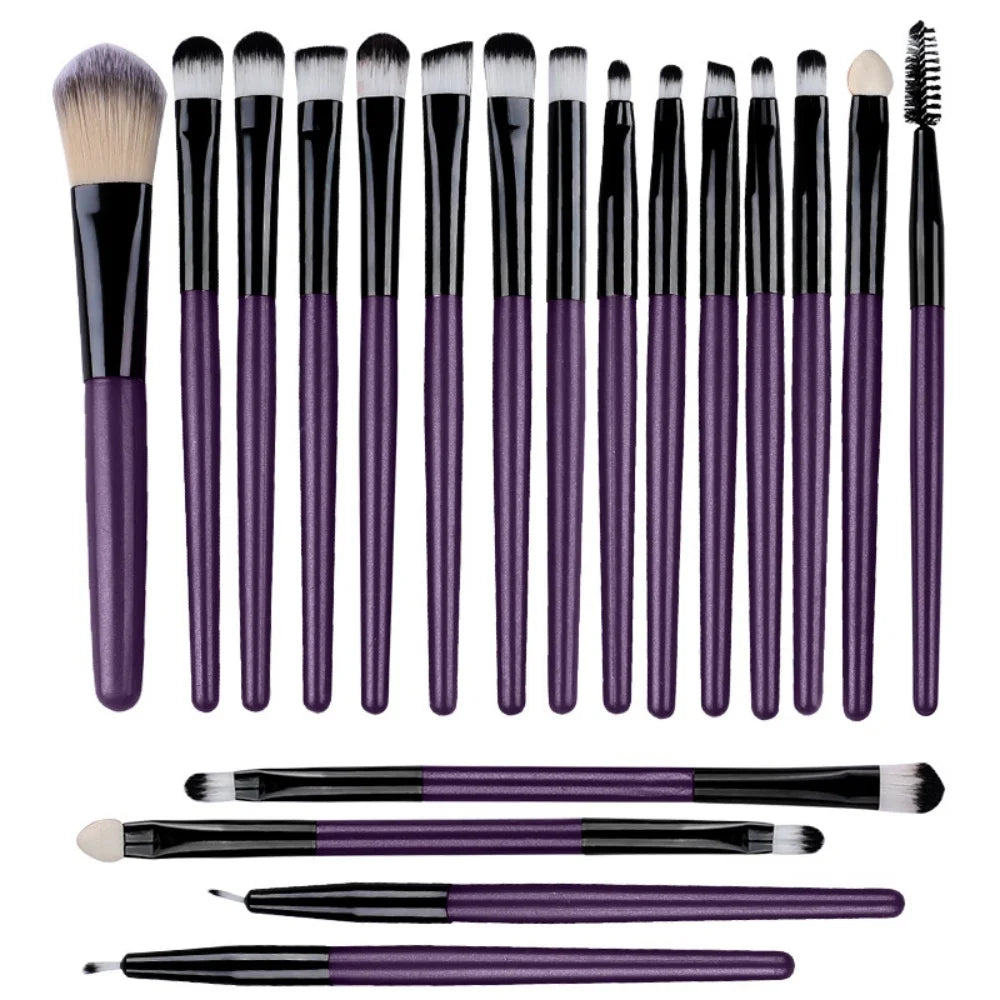 20-teiliges Weiches Make-up Pinsel Set Augendetail-Pinsel Lidschatten Unterlid Wischpinsel Eyeliner Pinsel Perfekte Werkzeuge für Augen-Make-up