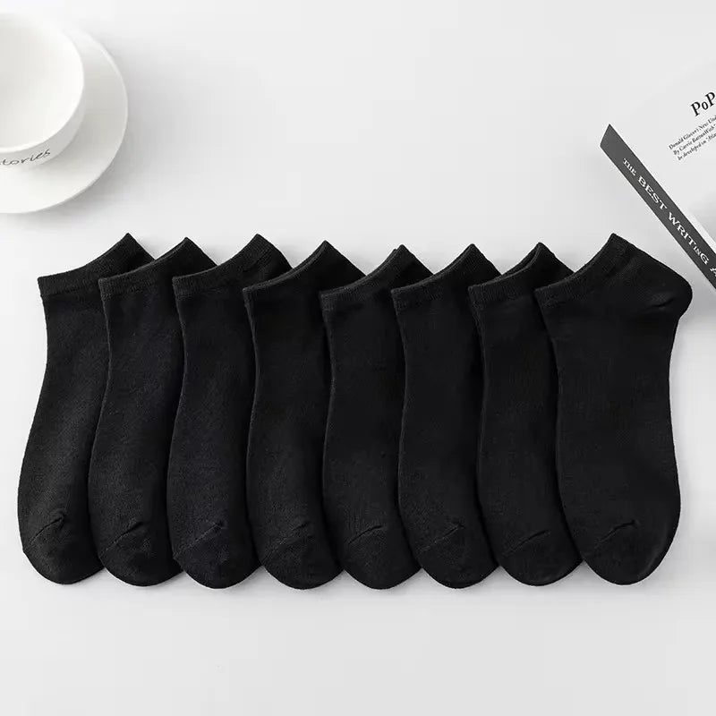 10 Paar Herren-Bootssocken, atmungsaktiv, schweißabsorbierend, einfarbig, reife, atmosphärisch, hochwertige Herren-Sport-Business-Socken