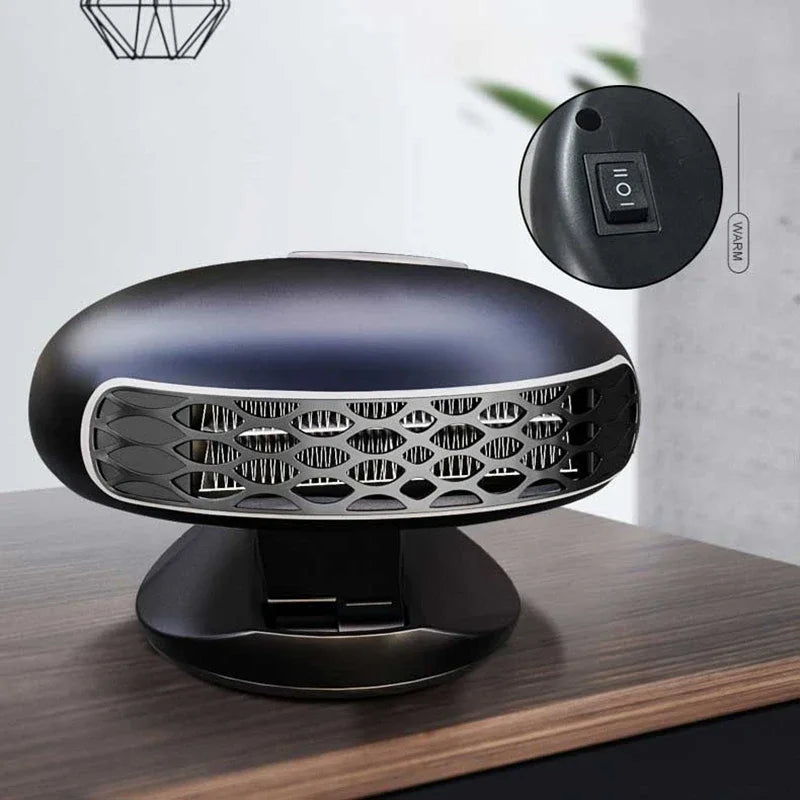 12V/24V Auto-Heizung Heizen und Kühlen Dual-Funktion Niedriger Stromverbrauch 360 ° Rotations-Entfroster Entnebelungsgerät Schnellheizung Faltbarer Ständer 2026