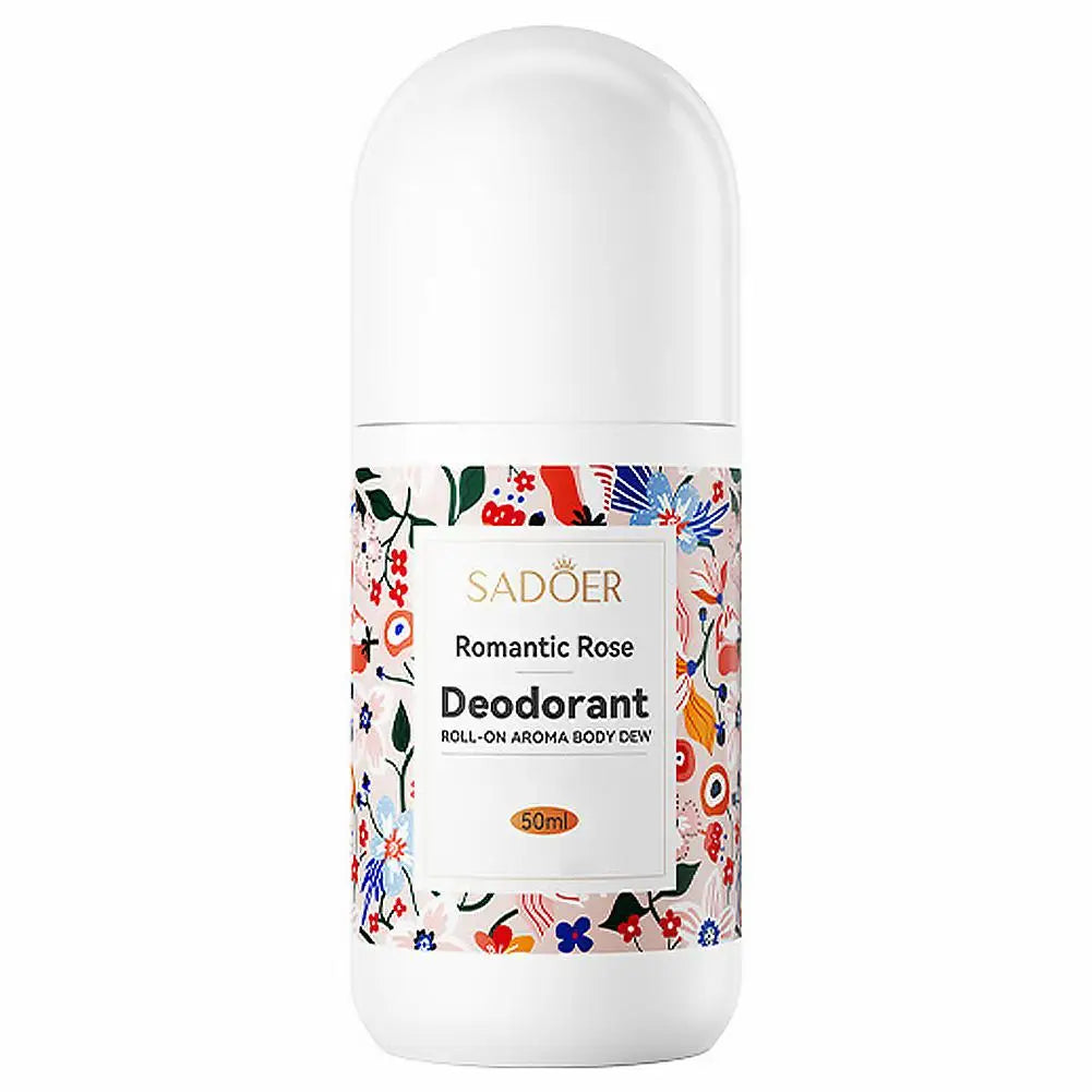    SADOER Deodorant Romantischer Rosenduft Roll-On Aroma Körperdeo Blaue Windspiele Rosa Schnelltrocknendes Antitranspirant 1/2/3 Stück