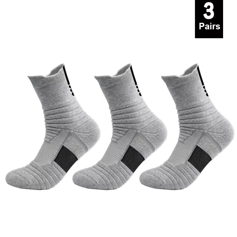 HSS 6/3/1 Paar neue Männer Sport Laufen Fitness Flug kurze Röhre Socken Damen Handtuch unten Basketball Socken einfarbig schwarze Socken