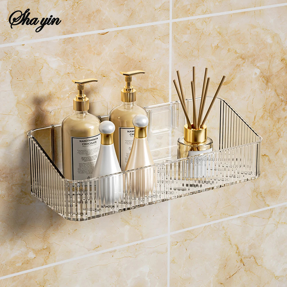 Badezimmer-Aufbewahrungsregal, Wandmontage, Toilette, Waschraum, Waschraum, Waschbecken, Wandorganisation, Aufbewahrungskorb