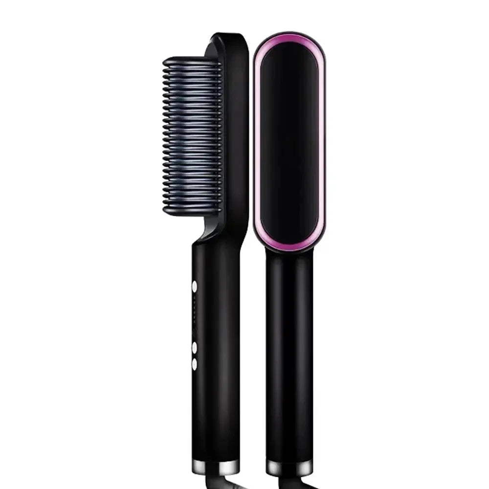 Negativ-Ionen-Kamm für glattes Haar, beschädigt das Haar nicht. Gerader Brettclip für zu Hause, gerades Dual-Use-Anti-Verbrühungs-Werkzeug für glattes Haar