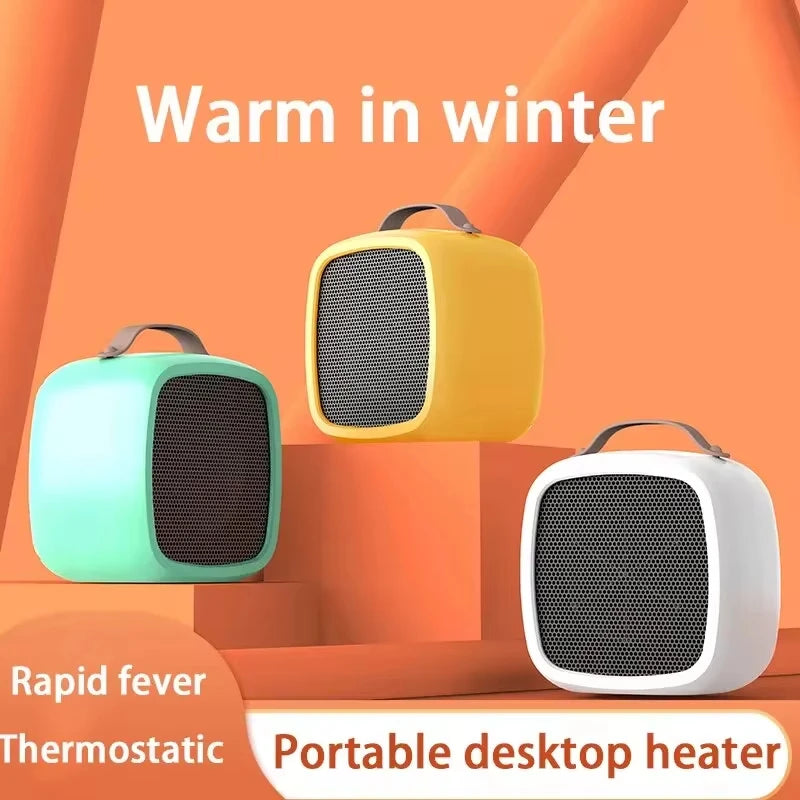 500W Tragbarer Kleiner Raumheizer Schnelle Erwärmung Leichter Desktop-Warmluftheizer für Innenräume Büro Zuhause Outdoor Wärmefan 2026