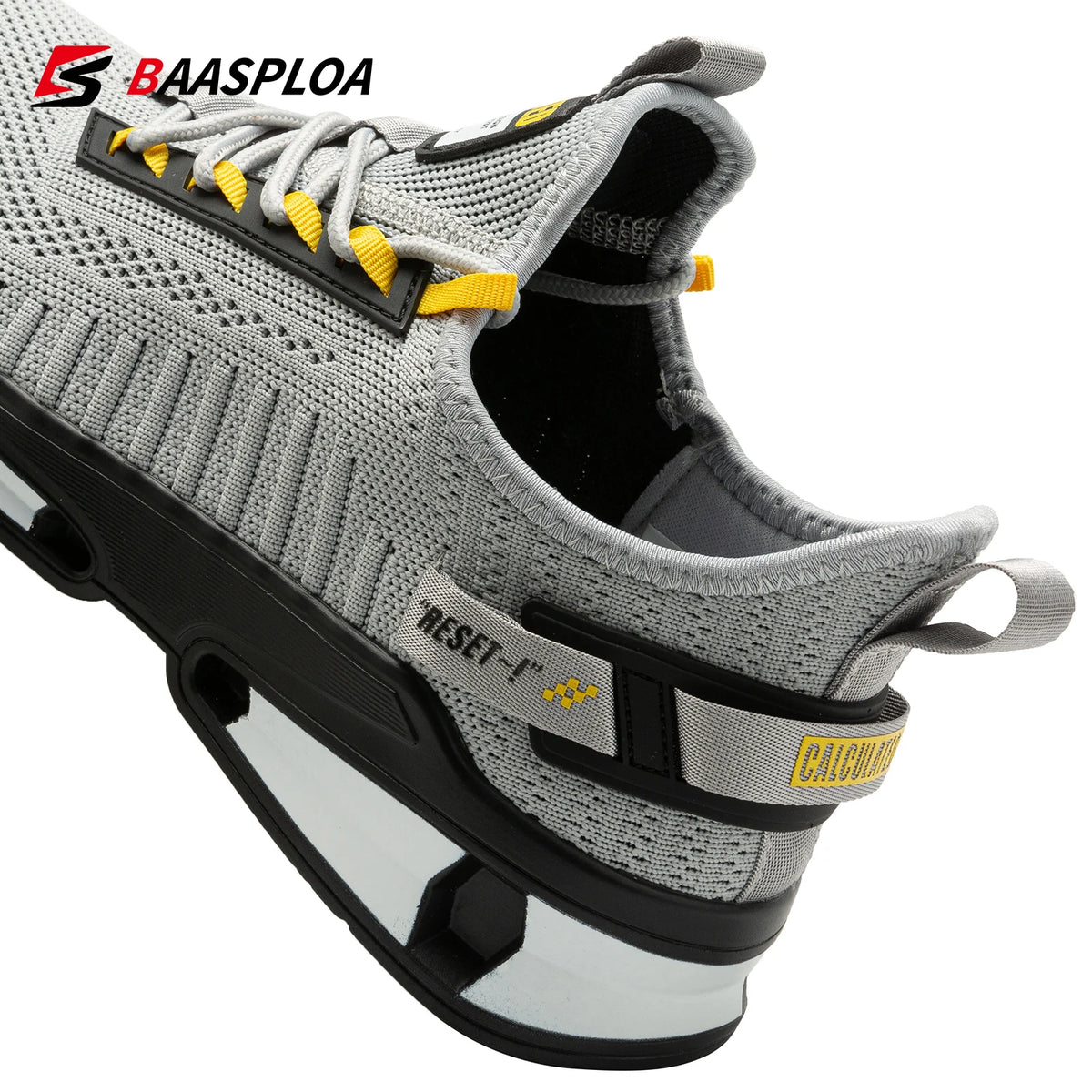 Baasploa Laufschuhe für Herren, leichte, lässige Herren-Designer-Mesh-Sneaker mit Schnürung, Outdoor-Sport-Wanderschuhe für Herren