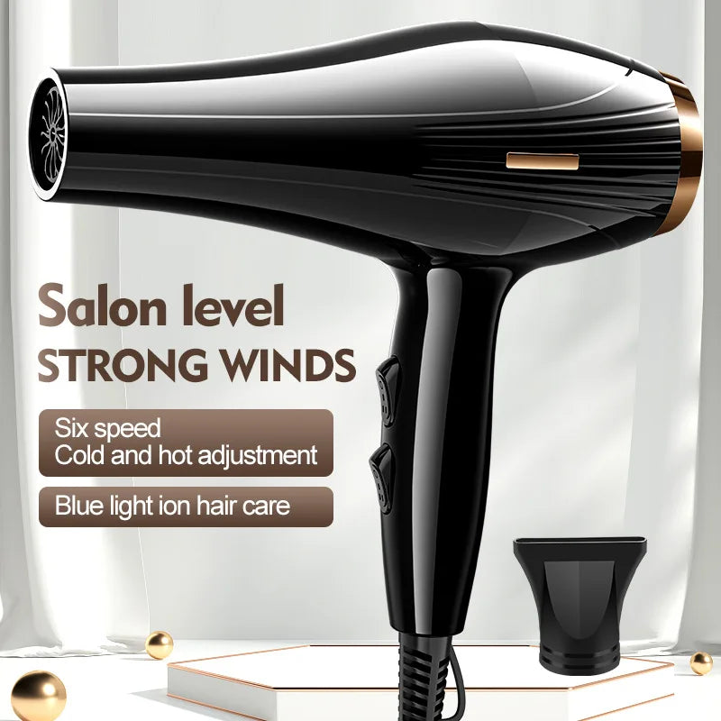 220V Haartrockner Professioneller 2200W Leistungsstarker Föhn mit Bürste für Friseure und Salons