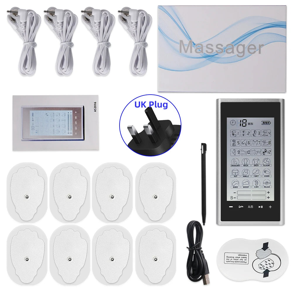 24 Modi ems elektrische Compex Muskels timulation profession elle Elektro stimulation 4 Ausgangs kanal Physiotherapie Massage Zehner Maschine
