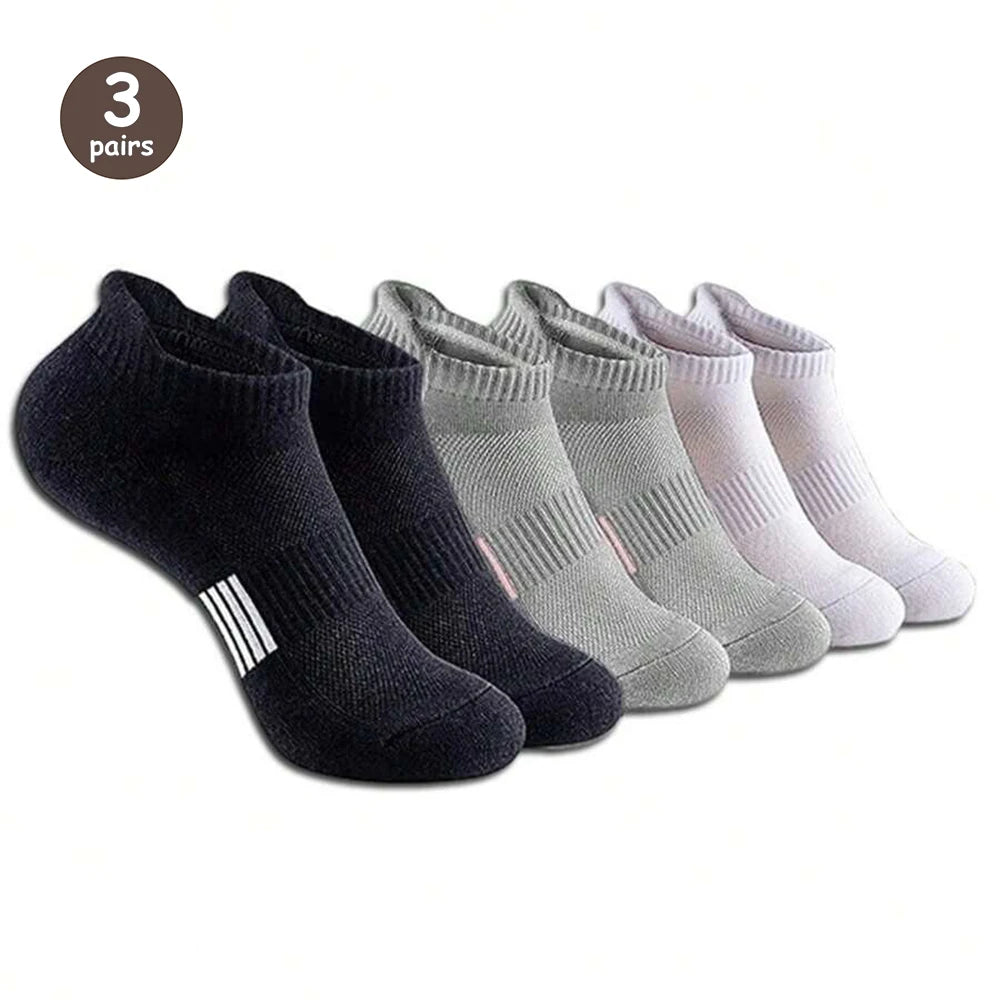 5 Paar Herrensocken, hochwertige Frühlings- und Herbstverdickte, atmungsaktive Bootssocken, niedrig geschnittene Socken mit flachem Mund, Freizeitsocken für Herren