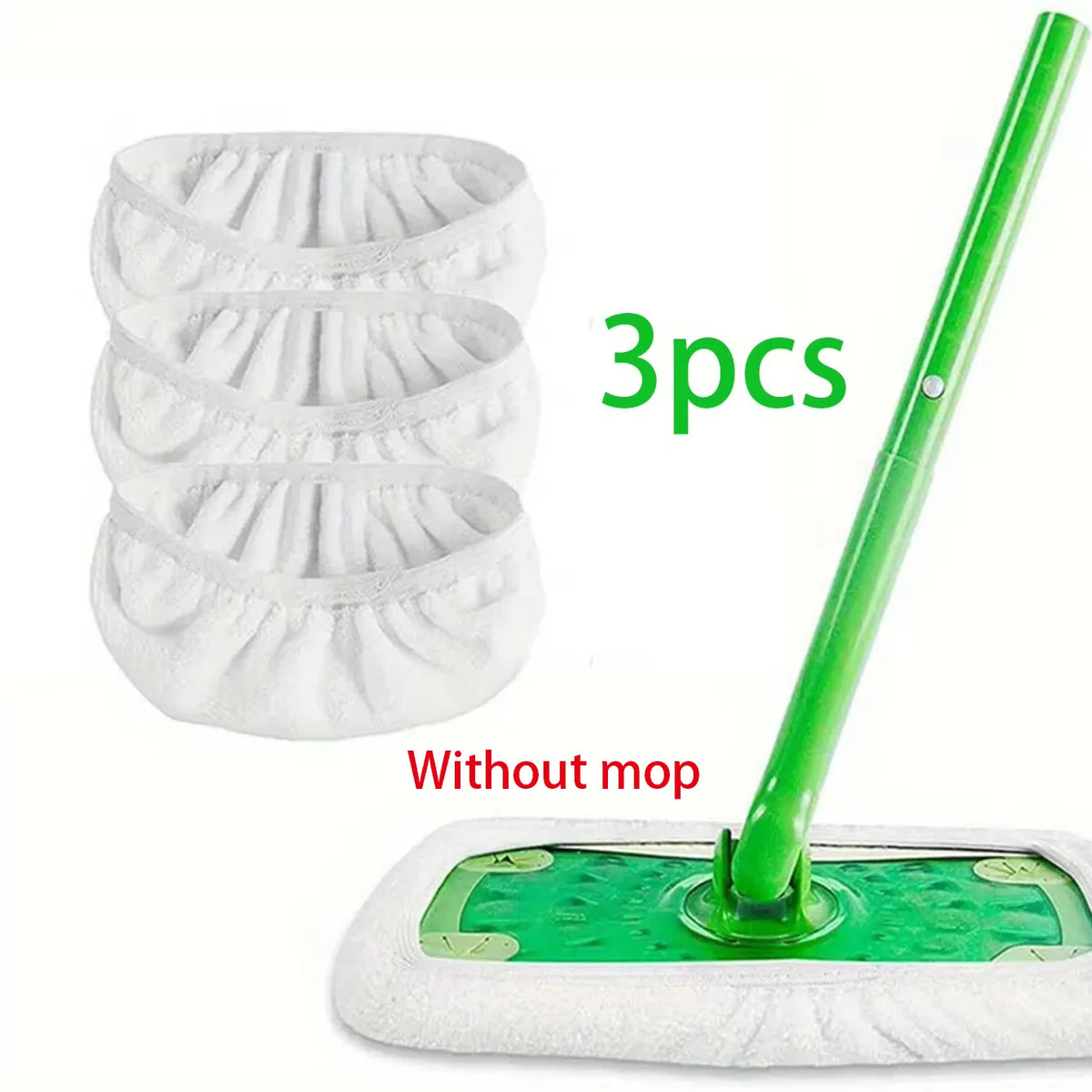1/3/6 Stück Mikrofaser-Wischmopptücher, Trockenreinigungstücher, Wiederverwendbare Mikrofaser-Moppauflagen, Waschbare Ersatz-Lappen