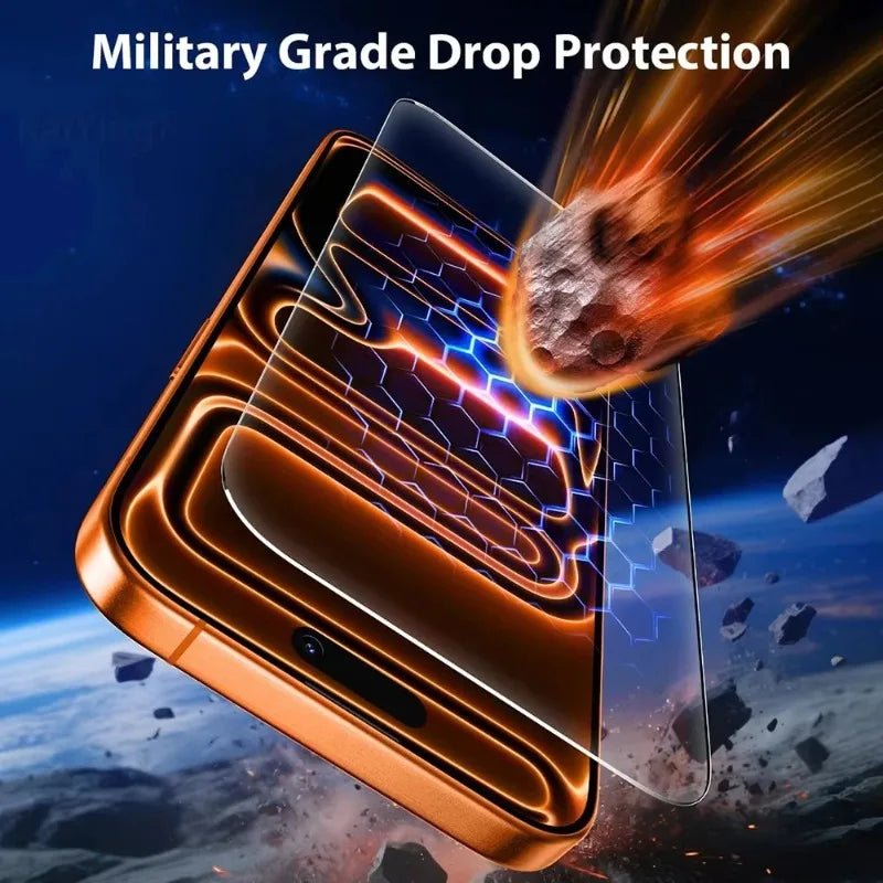 1-4 Stück Vollflächiger Displayschutz aus Gehärtetem Glas für iPhone 17 Pro Max HD Klarer Bildschirmschutz für iPhone Air/17 Pro/17ProMax