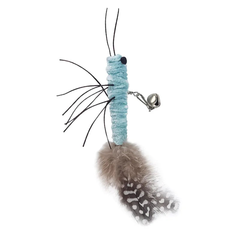 Dr.DC Taquin Chatholdtton tête mit O. Sans Filholdtton Libellule Plume Chat Fournitures Interaktive Amusing Chat Jouet Accessoires