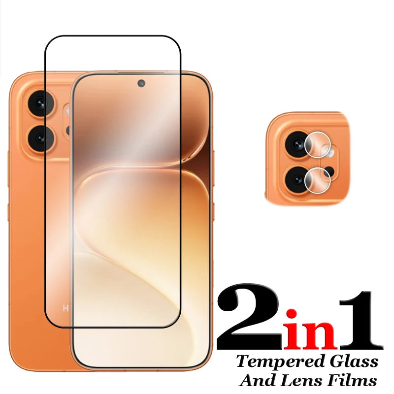 6in1 Schutzglas für Honor 600, für Honor 600 Pro, gehärtetes Glas, 2.5D, vollflächig klebend, Displayschutzfolie für Honor 600, Linsenschutzfolie