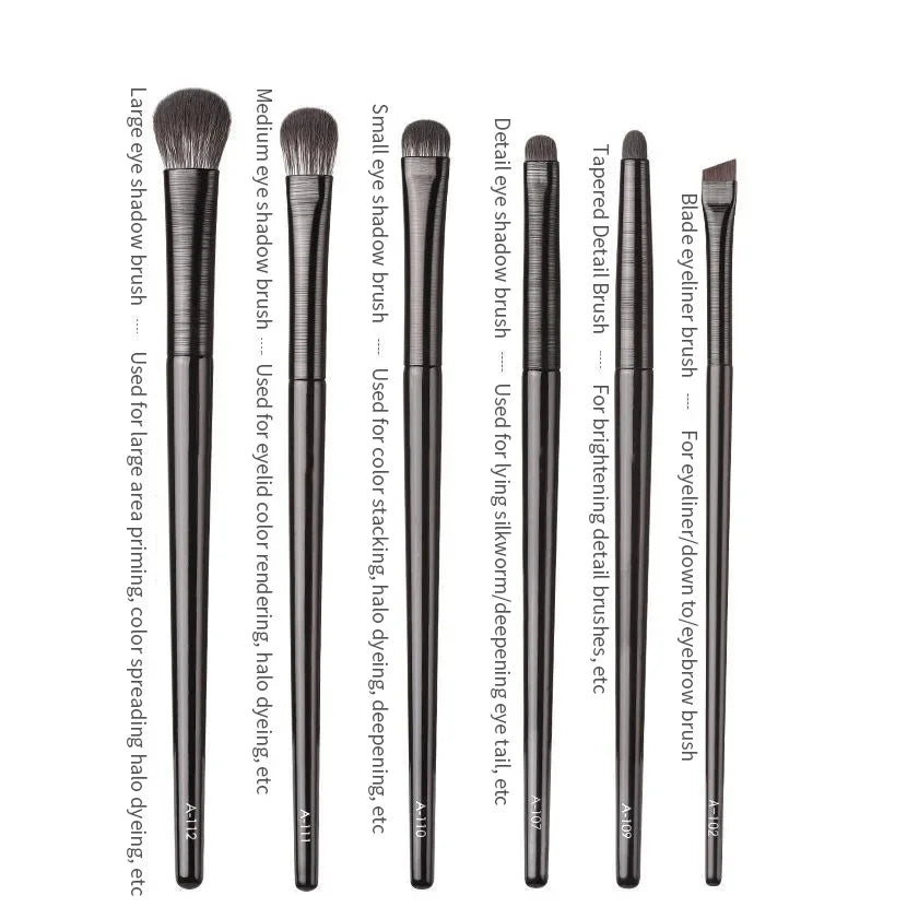 Natürliche Augen Make-Up Pinsel Set Lidschatten Pinsel Augenbraue Kontur Eyeliner Pinsel Frauen Augen Kosmetik Blending Detail Make-Up-Tools